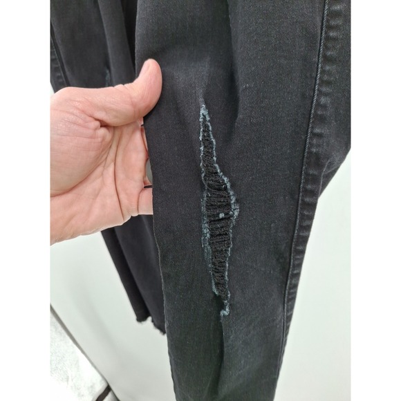 Judy‎ Blue Womens Skinny Fit Black Distressed Jeans 13/31 - Picture 2 of 13